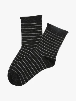 Pierre Cardin Calze corte da donna a righe - nero