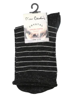 Pierre Cardin Calze corte da donna a righe - nero