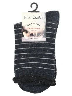 Pierre Cardin Calze corte da donna a righe - blu scuro