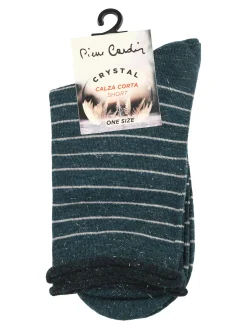 Pierre Cardin Calze corte da donna a righe - verde