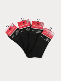 Pierre Cardin Calze corte da uomo tinta unita. Confezione da 4 paia