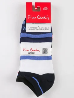 Pierre Cardin Calze corte donna a righe Confezione 3 paia