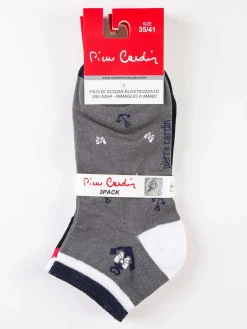 Pierre Cardin Calze corte donna con stampe Confezione 3 paia