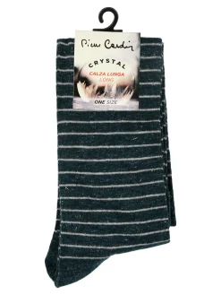 Pierre Cardin Calze lunghe da donna a righe - verde