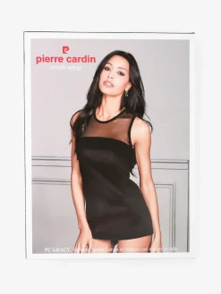 Pierre Cardin Canotta donna in velluto con tulle