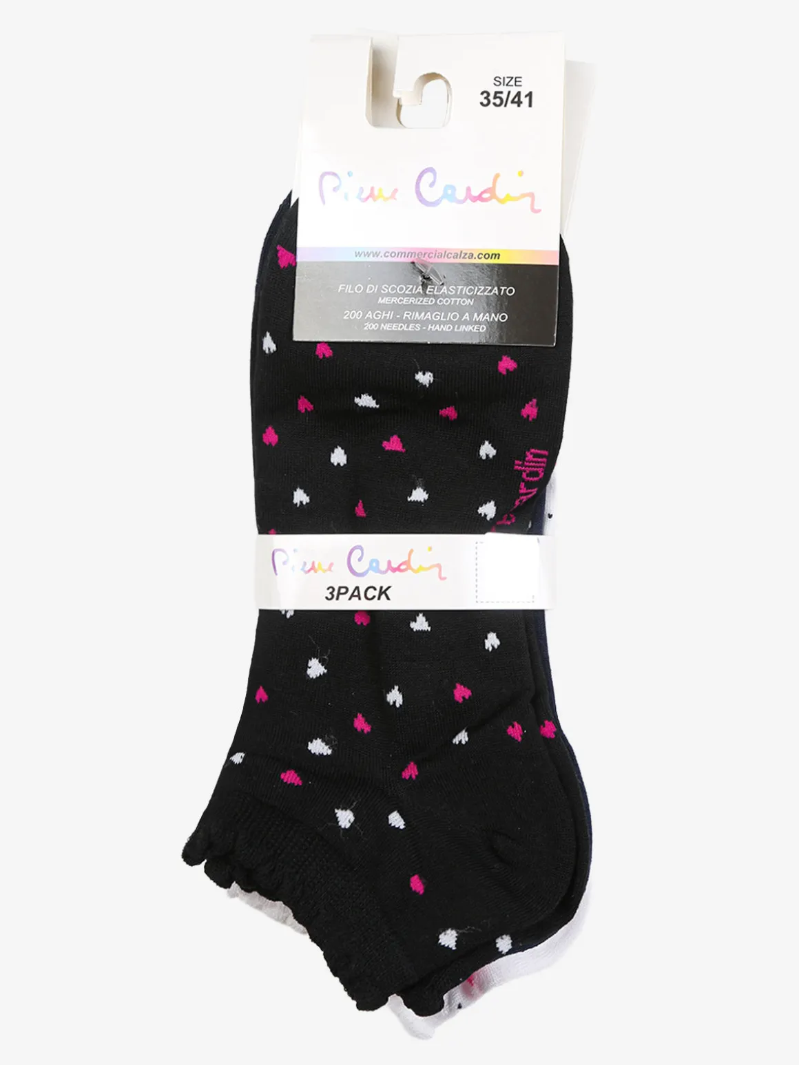 Pierre Cardin Confezione da 3 paia di calze corte da donna il filo di scozia