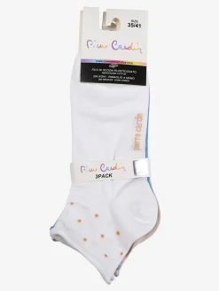 Pierre Cardin Confezione da 3 paia di calze corte da donna in filo di scozia