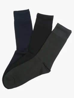 Pierre Cardin Confezione da 3 paia di calze corte da uomo in filo di scozia con disegni