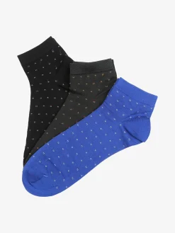 Pierre Cardin Confezione da 3 paia di calze corte da uomo in filo di scozia