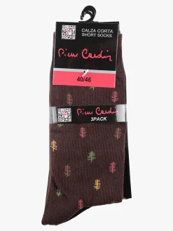 Pierre Cardin 3 Paia di calze corte da uomo in caldo cotone
