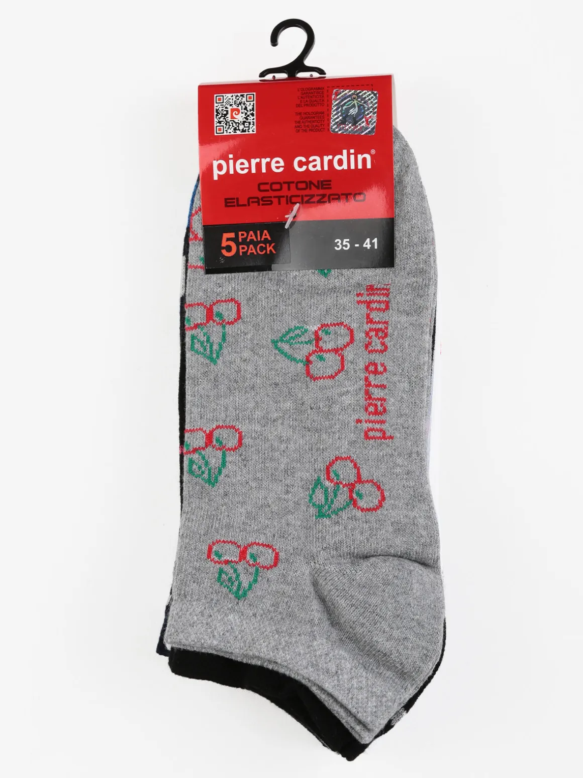Pierre Cardin 5 Paia di calze corte da donna in cotone