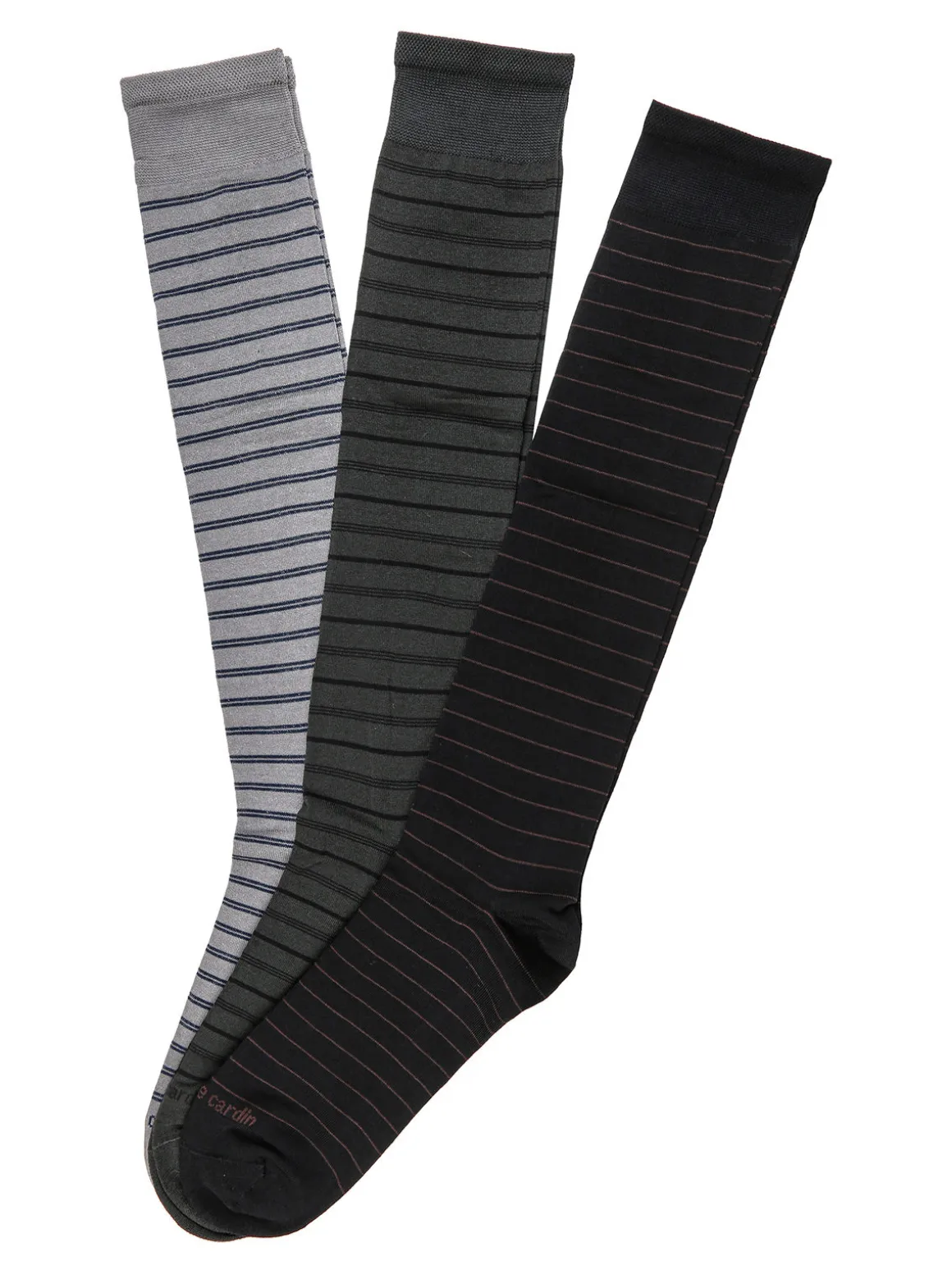 Pierre Cardin 3 Paia di calze lunghe da uomo in filo di scozia