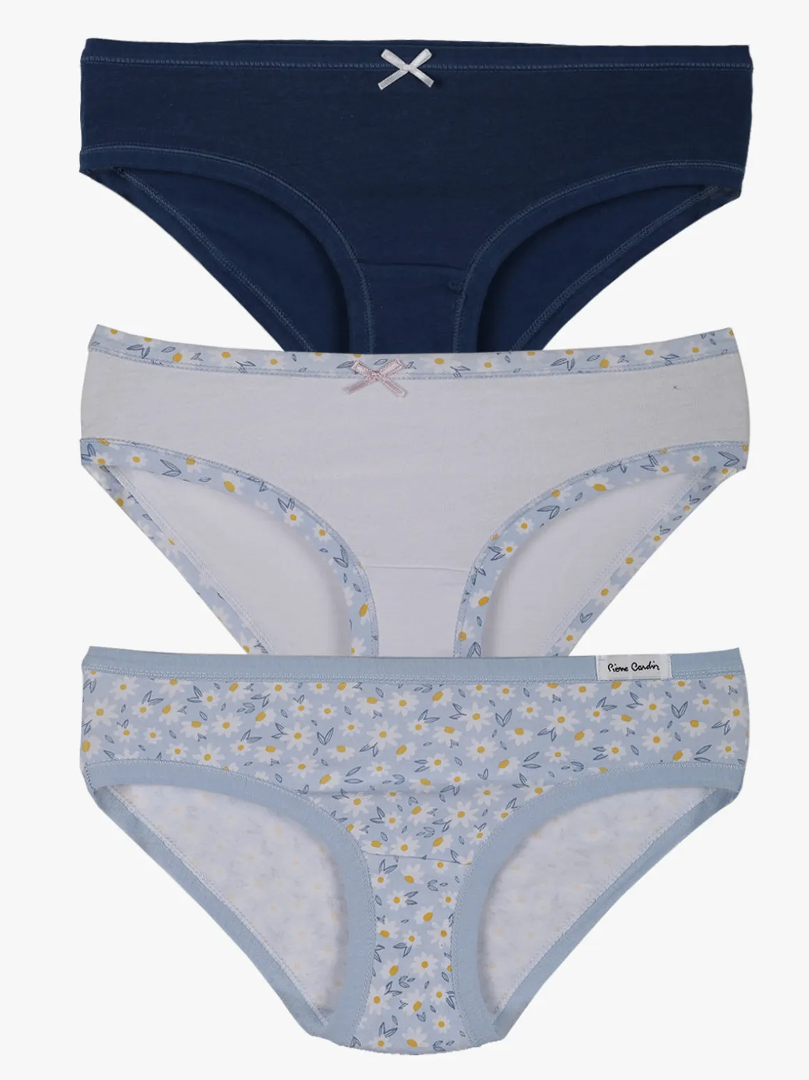 Pierre Cardin 3 slip da bambina assortiti