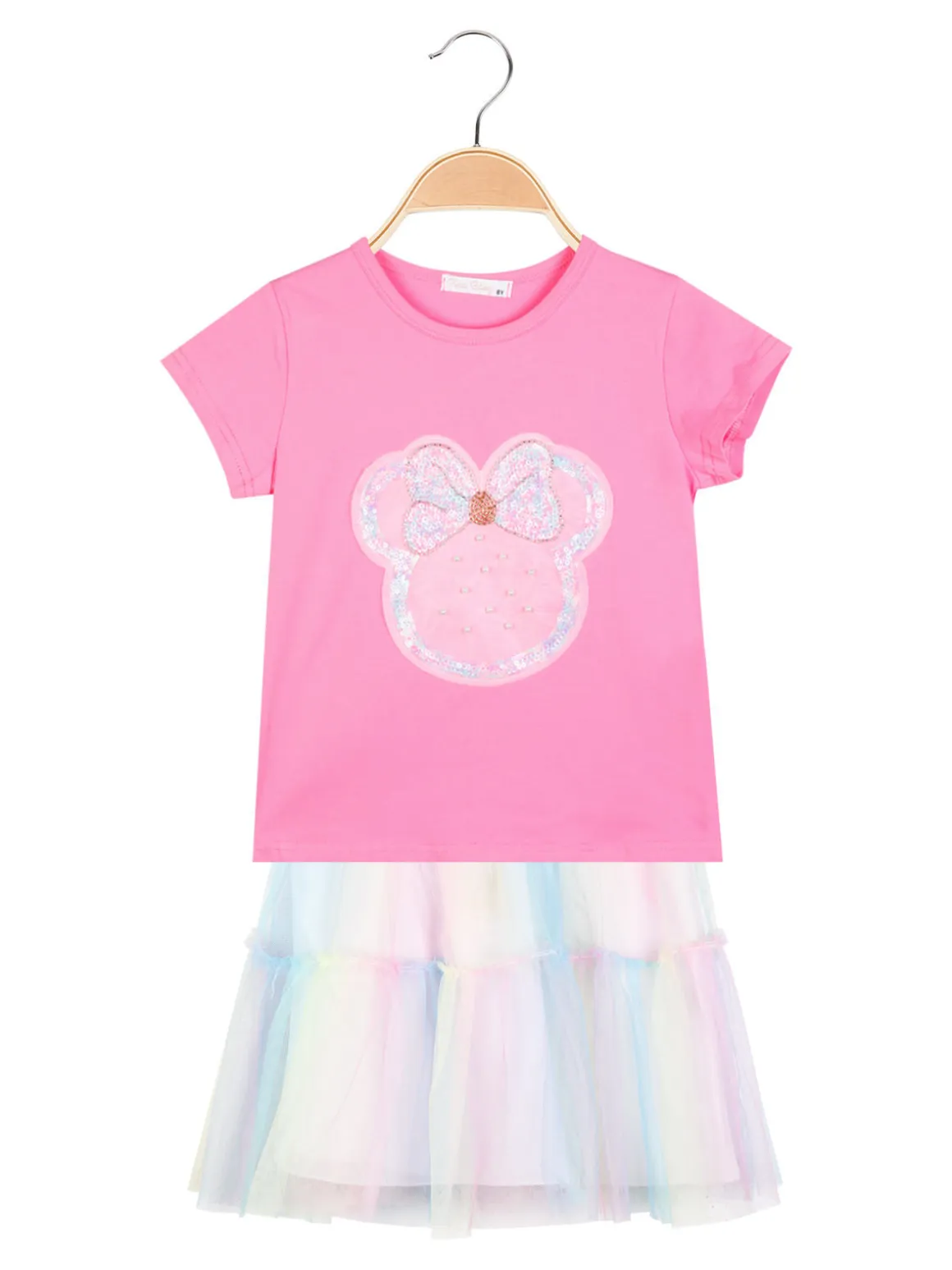 Pink Baby Completo da bambina 2 pezzi con gonna in tulle