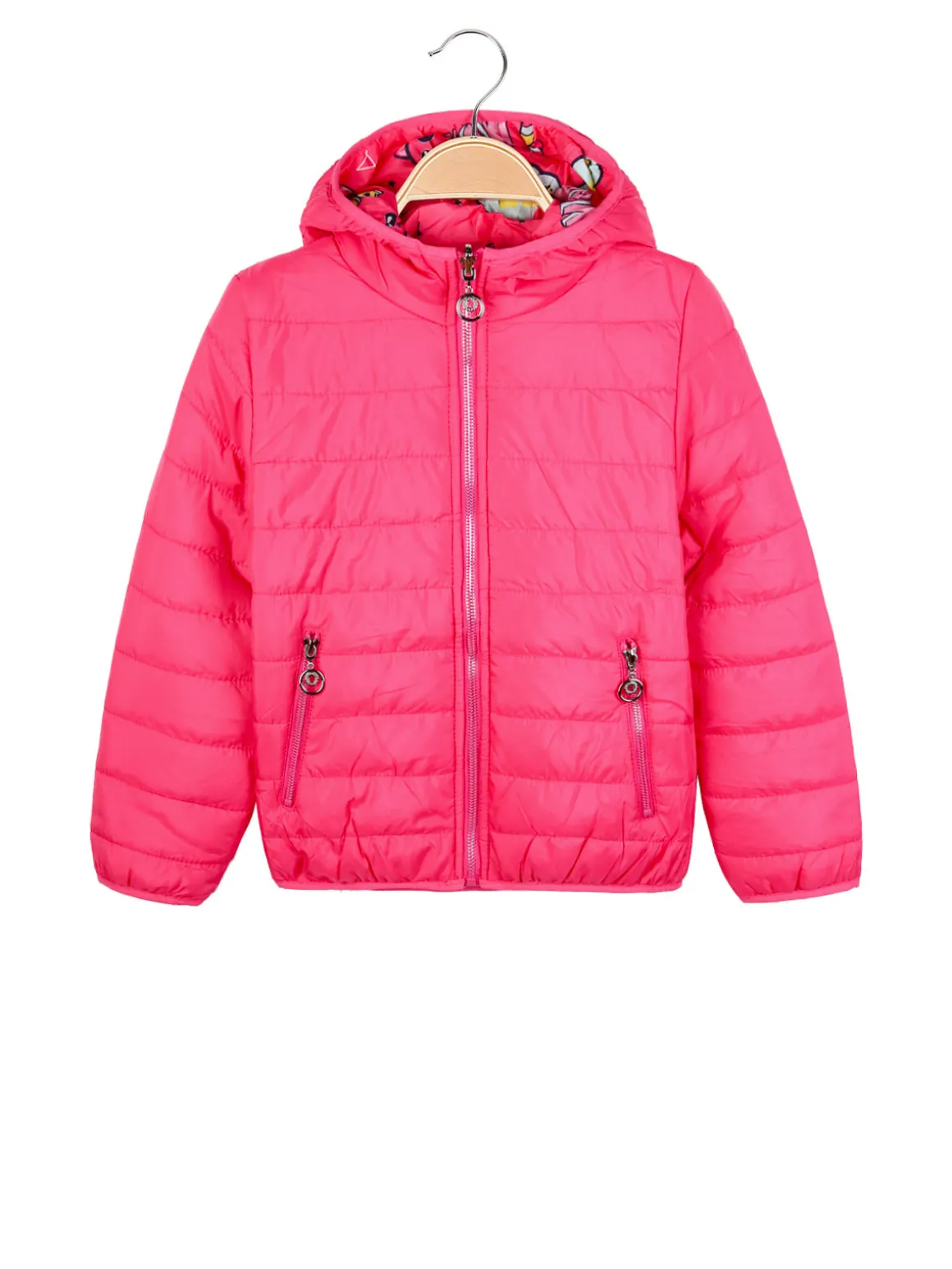 Pink Baby Giubbotto da bambina reversibile: