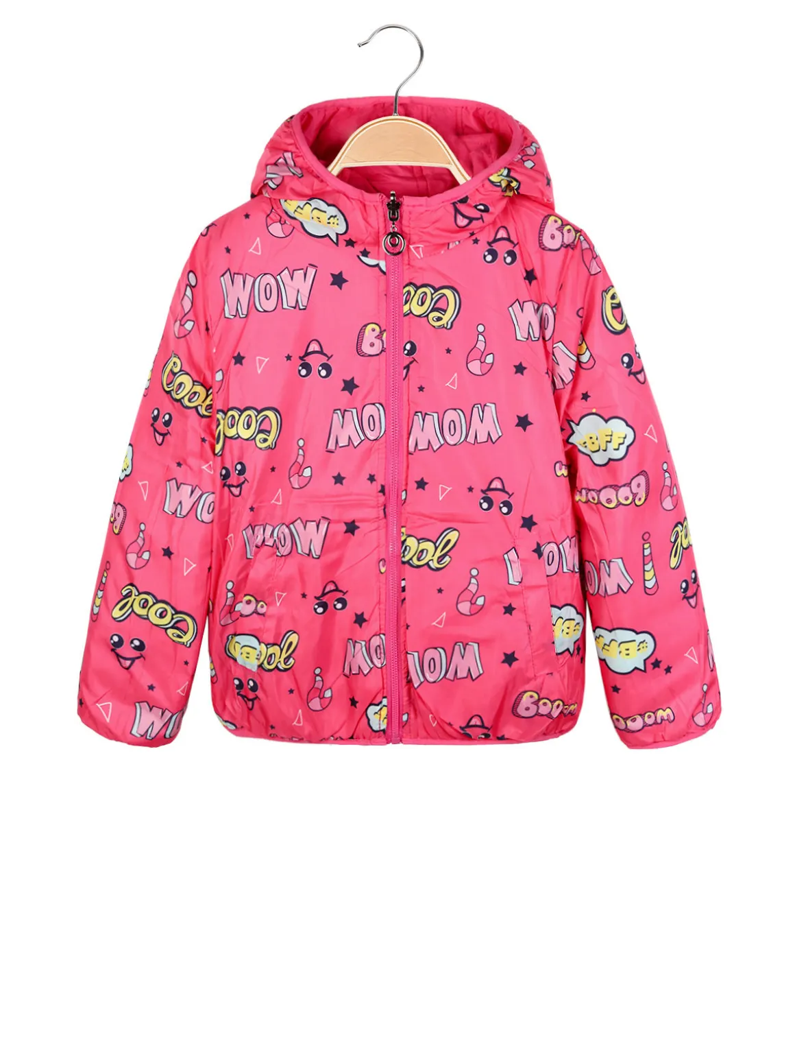 Pink Baby Giubbotto da bambina reversibile: