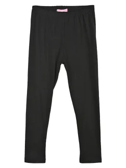 Pink Baby Leggings bimba neri in caldo cotone