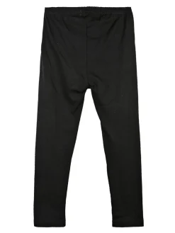Pink Baby Leggings bimba neri in caldo cotone
