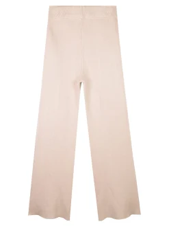 Pink Baby Pantaloni da bambina in maglia con finale a zampa