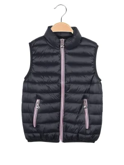 Pink Baby Smanicato da bambina imbottito con zip