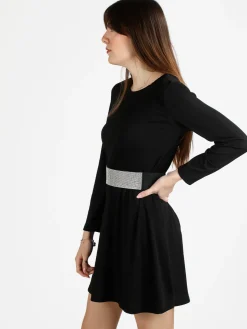 Pink Black Abito donna a maniche lunghe