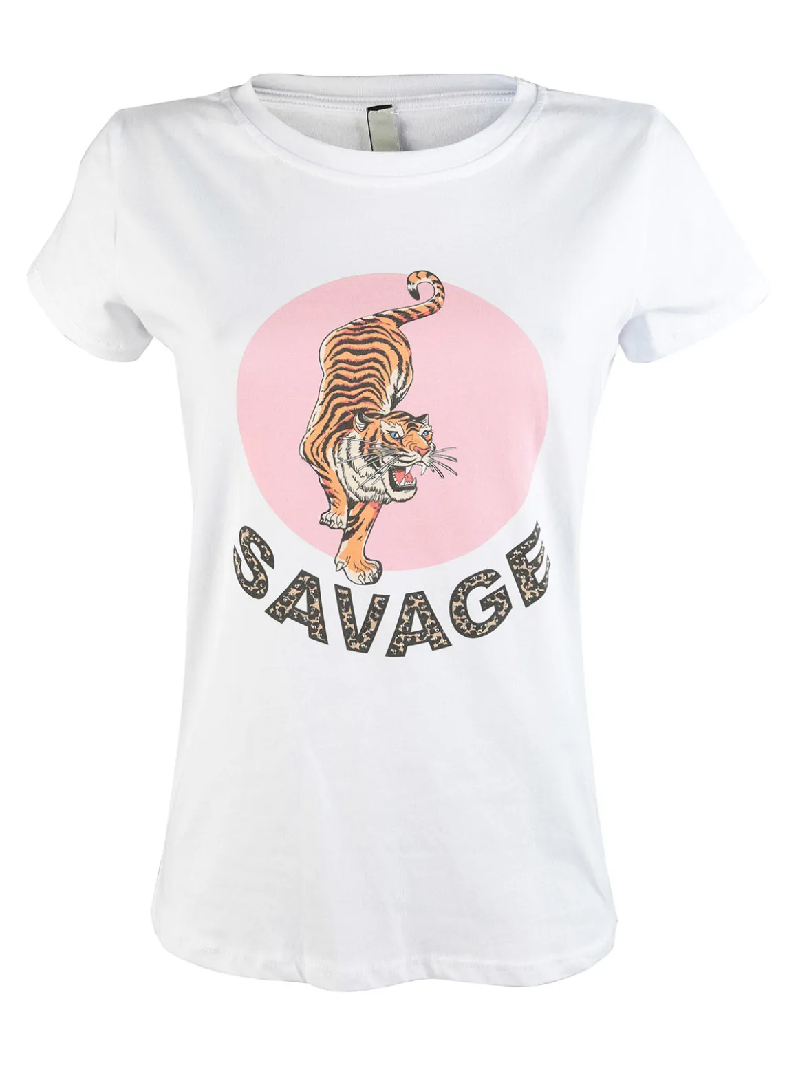 Pink Black T-shirt donna tigre
