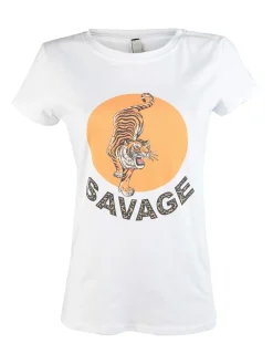 Pink Black T-shirt donna tigre