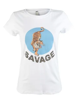 Pink Black T-shirt donna tigre