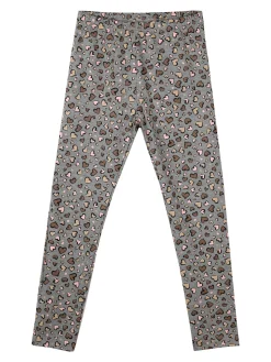 Pink Girl Completo 2 pezzi da bambina con maglietta e leggings cuori - nero