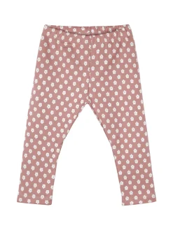 Pink Girl Completo 2 pezzi da neonata con maglietta orsacchiotti e leggings a fiori - panna