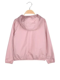 Pink Girl Giacca a vento da bambina doubleface con cappuccio - rosa