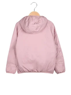 Pink Girl Giubbino reversibile da bambina con cappuccio e zip - rosa