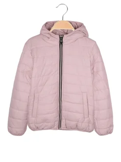 Pink Girl Giubbotto da bambina reversibile con cappuccio - rosa