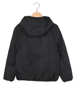 Pink Girl Giubbotto da bambina reversibile con cappuccio - nero