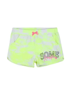 Pink Rabbit Completo corto 2 pezzi da bambina con scritta e strass