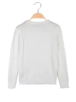 Pink Rabbit Maglione girocollo da bambina a trecce