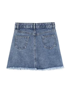 Pink Rabbit Minigonna in jeans da ragazza con scritta