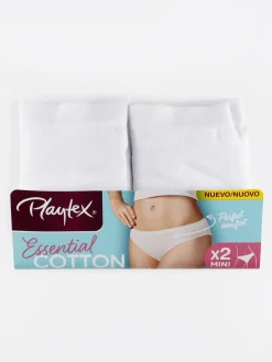 Playtex Slip mini in cotone elastico pacco da 2 pezzi