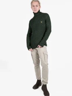 Polo Club Maglione dolcevita da uomo a trecce