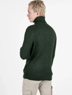 Polo Club Maglione dolcevita da uomo a trecce