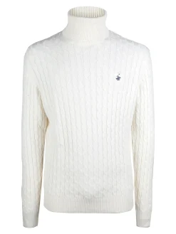 Polo Club Maglione dolcevita da uomo a trecce