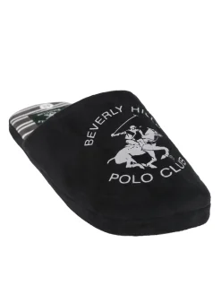 Polo Club Pantofole uomo in tessuto scamosciato