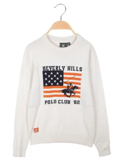 Polo Club Pullover da bambino girocollo in maglia