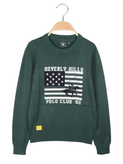 Polo Club Pullover da bambino girocollo in maglia