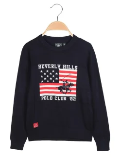 Polo Club Pullover da bambino girocollo in maglia