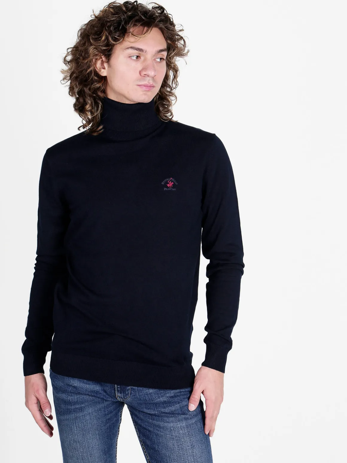 Polo Club Pullover dolcevita in maglia da uomo