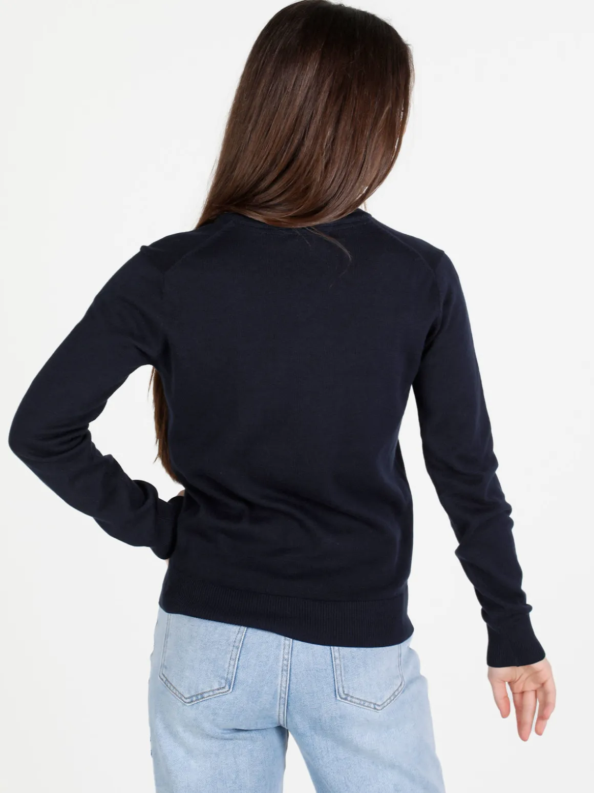 Polo Club Pullover donna in cotone scollo V