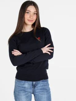 Polo Club Pullover girocollo da donna in cotone