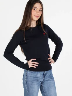 Polo Club Pullover girocollo da donna in cotone