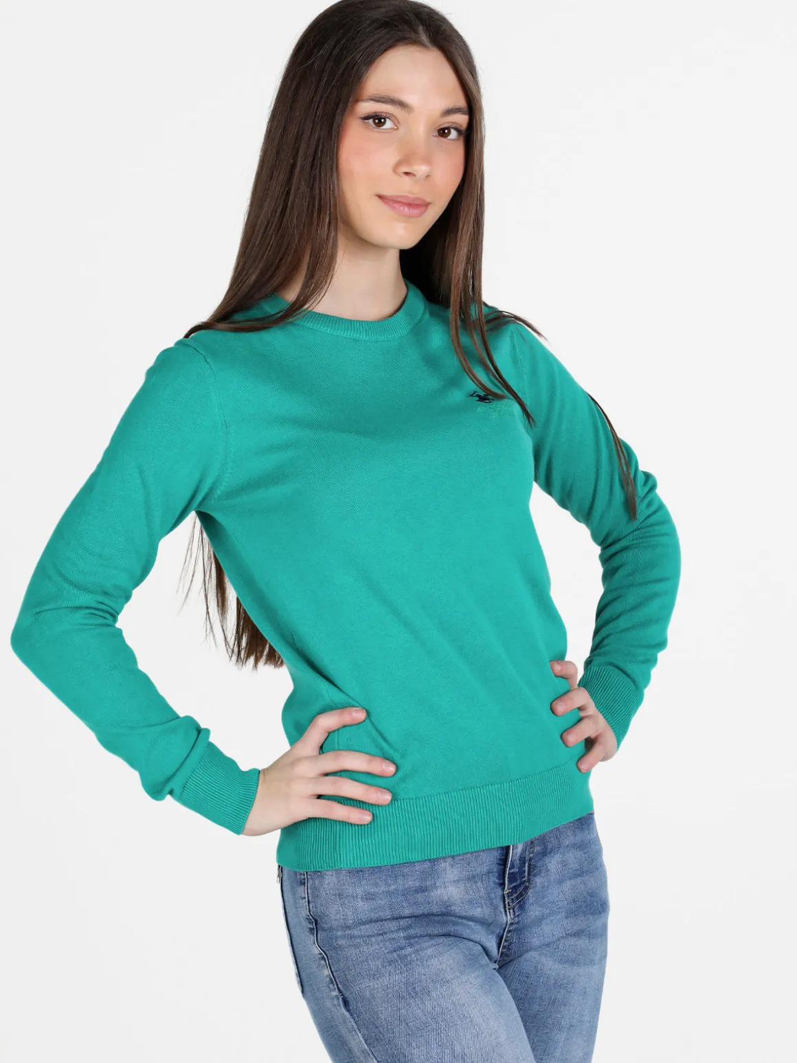 Polo Club Pullover girocollo da donna in cotone